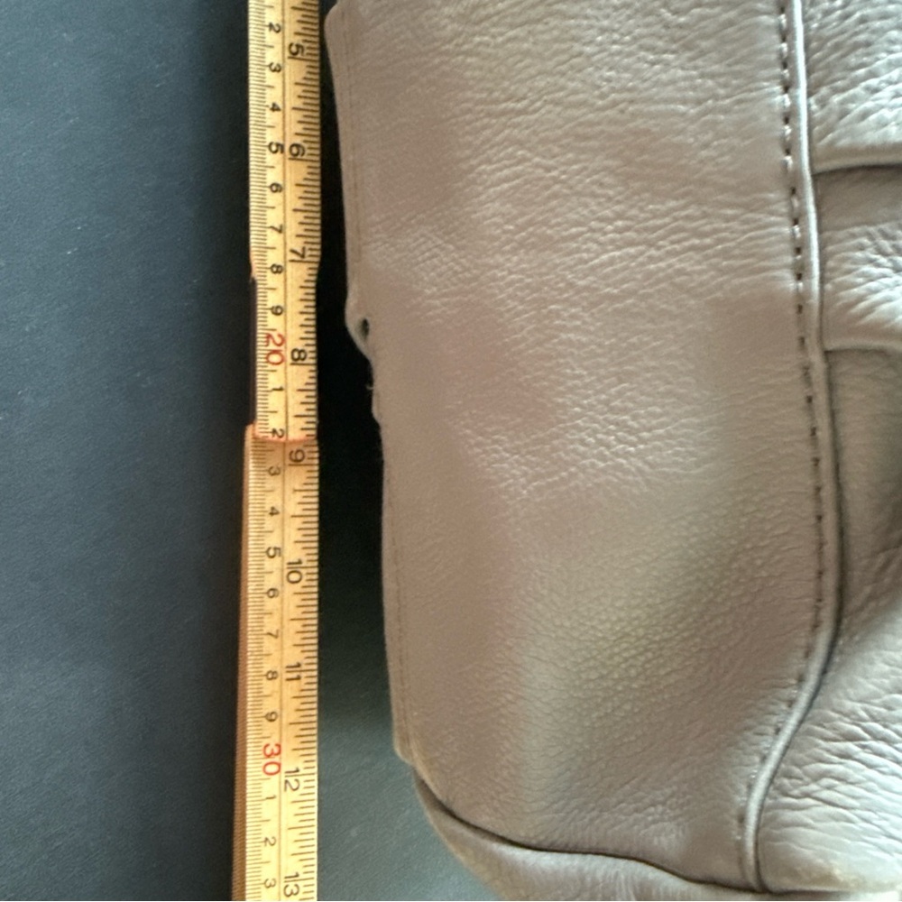 Vintage Marc By Marc Jacobs Q Fran Large Grey Pebbled Leather Shoulder Tote Bag - Picture 7 of 10